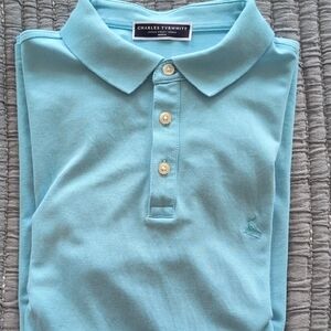 Charles Tyrwhitt Light Blue Polo Shirt